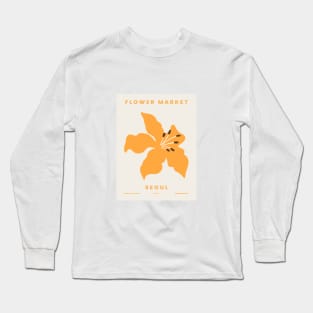 Flower Market Seoul Design Long Sleeve T-Shirt